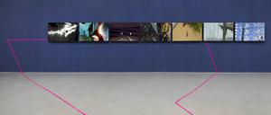 Blick in die Ausstellung „Sediments“ von María José Arjona in der Galerie Barbara Thumm.