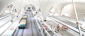Ab Dezember 2026 sollen Züge des Fernverkehrs zum größten Teil im neuen Stuttgarter Tiefbahnhof enden. Der Regionalverkehr muss laut Bahn aber noch zum Teil bis Juli 2027 in den alten Kopfbahnhof fahren. (Archivbild)