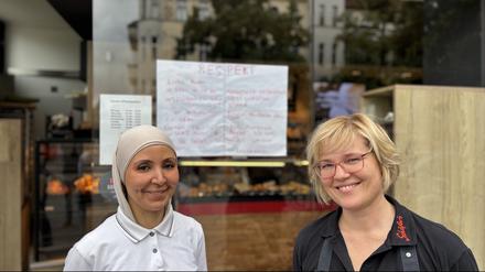 Susanne Graner (r.) und ihre Mitarbeiterin Manar Ibraheem wurden im Café Schäfer’s angespuckt.