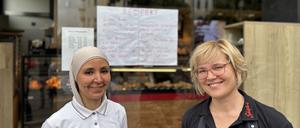 Susanne Graner (r.) und ihre Mitarbeiterin Manar Ibraheem wurden im Café Schäfer’s angespuckt.