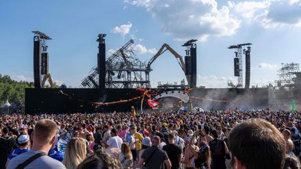 Besucher des Tomorrowland-Festivals.