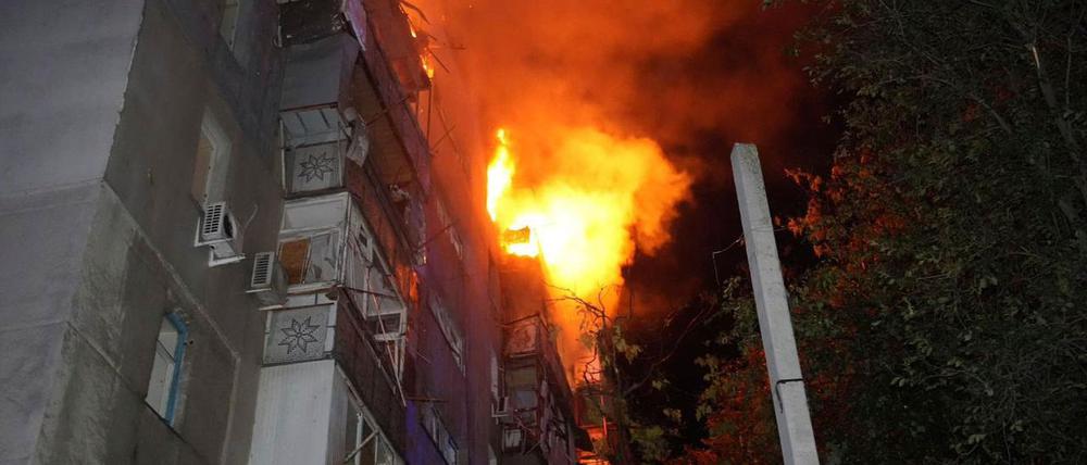 In der ukrainischen Hafenstadt Odessa starb ein Mensch bei einem russischen Luftangriff.