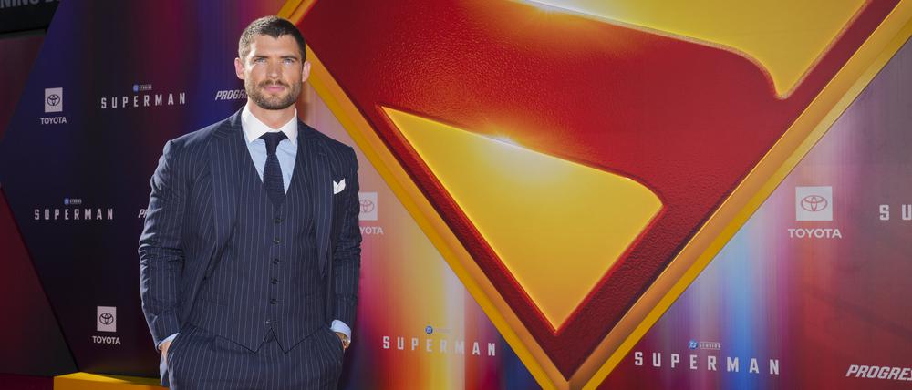 Schauspieler David Corenswet bei der Premiere von „Superman“ in Los Angeles.