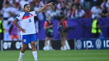 Jessica Carter während des EM-Spiels gegen die Niederlande.