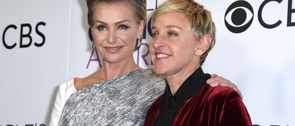 US-Moderatorin Ellen Degeneres hat über ihren Umzug nach Großbritannien mit ihrer Frau nach dem zweiten Wahlsieg von US-Präsidenten Donald Trump gesprochen. (Archivbild)