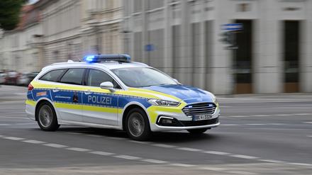 Polizeiwagen in Potsdam.