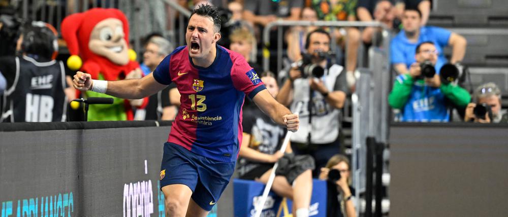 Aitor Arino spielte beim Final Four der Champions League noch für den FC Barcelona, jetzt trägt er das Trikot der Füchse Berlin.