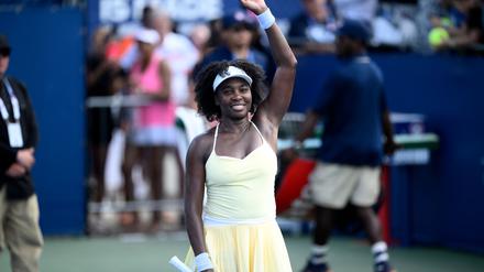 Venus Williams stand nach mehr als einem Jahr Pause wieder auf einem Court bei einem WTA-Turnier.