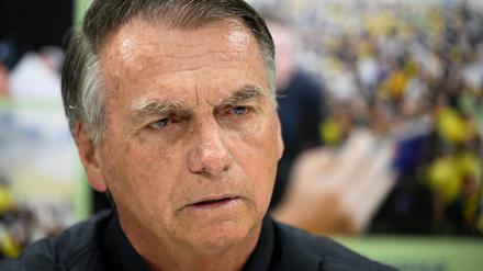 Der ehemalige brasilianische Präsident Jair Bolsonaro bei einem Interview mit Reuters (Archivbild).