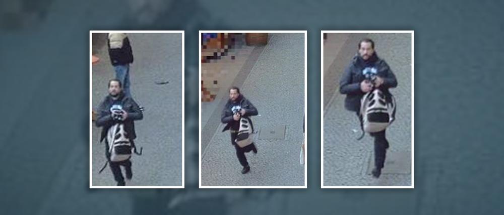Der abgebildete Mann soll im November 2024 ein Optikergeschäft in Steglitz überfallen haben.