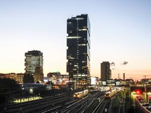 Hochhaus in Berlin-Friedrichshain.
