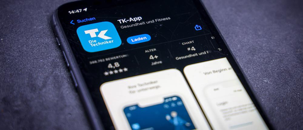 Die TK-App im App-Store (Symbolbild)