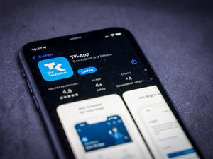 Die TK-App im App-Store (Symbolbild)