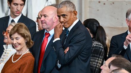 Barack Obama bei der Amtseinführung des Präsidenten.