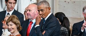 Barack Obama bei der Amtseinführung des Präsidenten.
