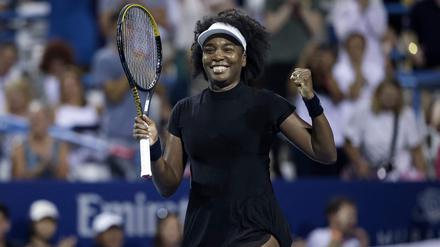 Venus Williams schaffte es in Washington, mit 45 Jahren ein Match auf der WTA-Tour zu gewinnen.