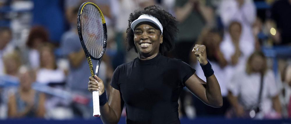 Venus Williams schaffte es in Washington, mit 45 Jahren ein Match auf der WTA-Tour zu gewinnen.