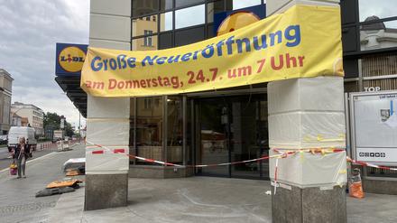 Im Erdgeschoss des ehemalige Galeria-Kaufhauses am Tempelhofer Damm eröffnet Lidl eine große Filiale.