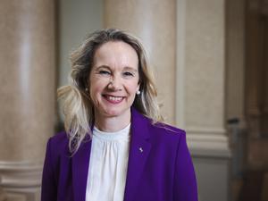 Kultursenatorin Sarah Wedl-Wilson (parteilos) am Tag ihrer Ernennung im Berliner AGH.