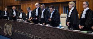 THE HAGUE - The International Court of Justice during an advisory ruling on countries obligations to protect the climate. The ruling is not binding but has great legal weight and moral authority. ANP LINA SELG netherlands out - belgium out PUBLICATIONxINxGERxSUIxAUTxONLY Copyright: xx x532029499x originalFilename: 532029499.jpg
