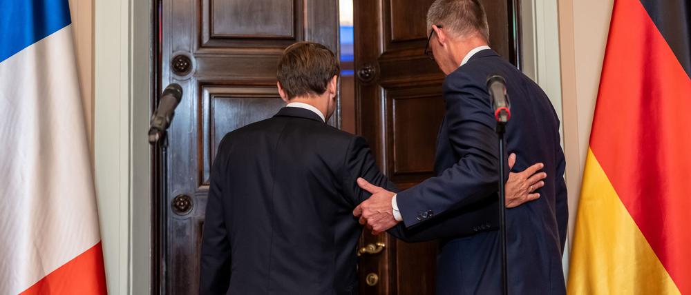 Merz deutet bei Macron-Besuch mögliche Einigung im Zollstreit an