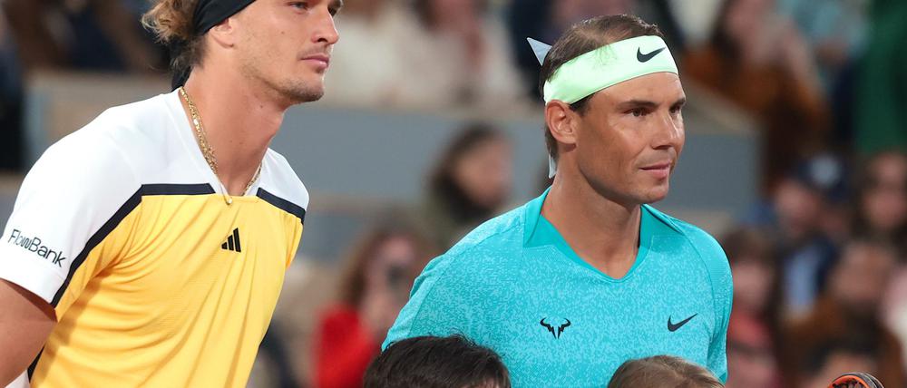 Alexander Zverev (l) trainierte zuletzt in der Nadal-Akademie auf Mallorca.