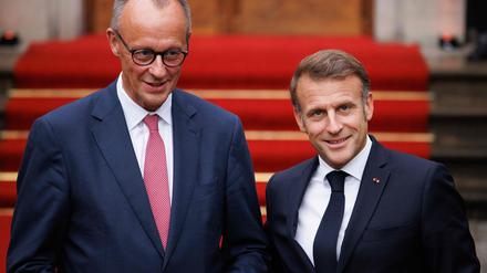 Mehr als drei Stunden sprachen Merz und Macron in der Berliner Villa Borsig miteinander. 