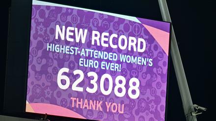 Die Bestmarke wird im Züricher Stadion mitgeteilt.