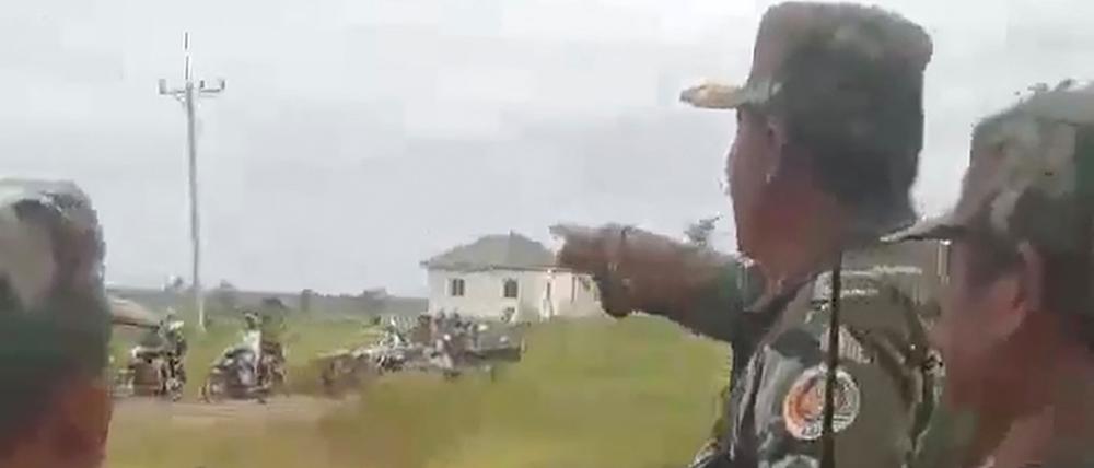 Kambodschanische Soldaten.