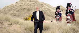 Donald Trump 2010 auf seinem Golfplatz in Balmedie, nördlich von Aberdeen. 