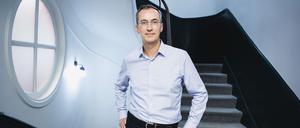 Pierre-Édouard Stérin in den Räumen der von ihm gegründeten Firma Otium Capital, die sein Vermögen verwaltet und investiert.