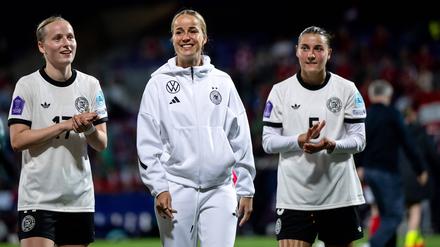Franziska Kett (li.) und Carlotta Wamser (re.) gehört nach dieser EM die Zukunft im deutschen Nationalteam.