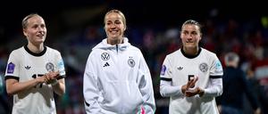 Franziska Kett (li.) und Carlotta Wamser (re.) gehört nach dieser EM die Zukunft im deutschen Nationalteam.