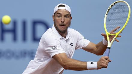 Den Aufschlag des deutlich jüngeren Franzosen Arthur Cazaux konnte Jan-Lennart Stuff nicht brechen. 