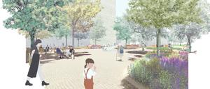 Zukunftsvision: So soll der neue Stadtplatz einmal aussehen.