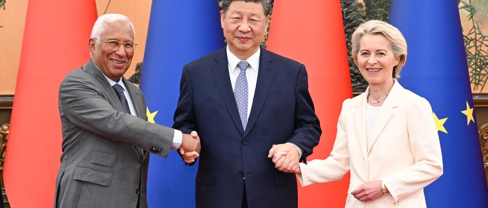 Bei den Gesprächen mit China war Handel ein wichtiges Thema.