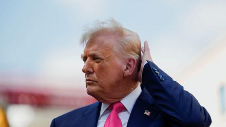 US-Präsident Donald Trump ist bei einem Termin zu sehen.