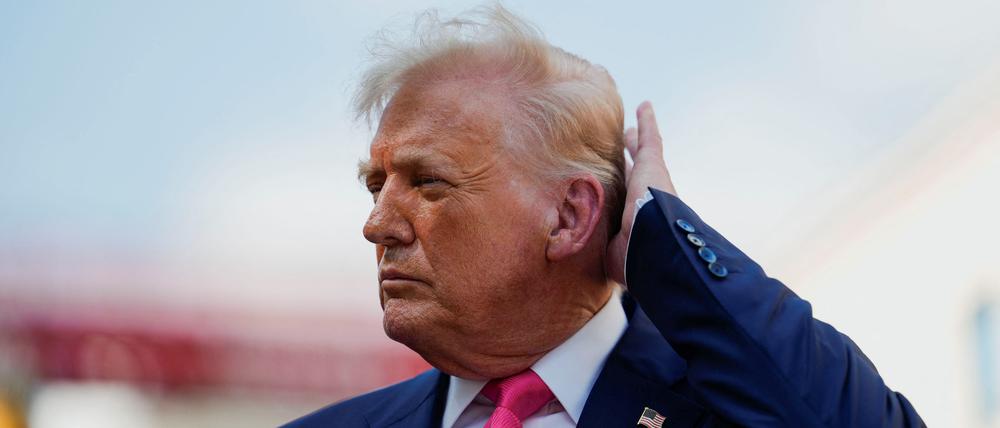 US-Präsident Donald Trump ist bei einem Termin zu sehen.
