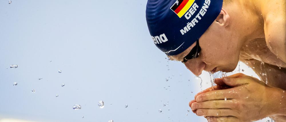 Mit höchster Konzentration zum Titel? Lukas Märtens hat in Singapur viel vor.