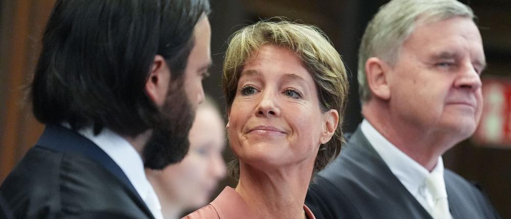 Christina Block steht in Hamburg vor Gericht. 