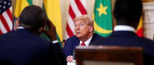 Donald Trump bei einem Treffen mit mehreren afrikanischen Staats- und Regierungschefs.