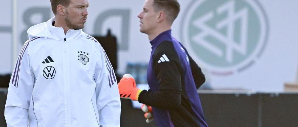 Ernste Miene: Julian Nagelsmann hat Sorgen auf der Torhüterposition.