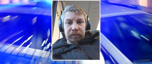 Mit diesem Bild sucht die Polizei den Vermissten 45-Jährigen.