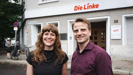 Kerstin Wolter und Maximilian Schirmer, Berliner Doppelspitze Die Linke.