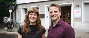 Kerstin Wolter und Maximilian Schirmer, Berliner Doppelspitze Die Linke.