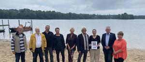 Glienicker See in Kladow; Pressetermin im Angelverein mit Taskforce 