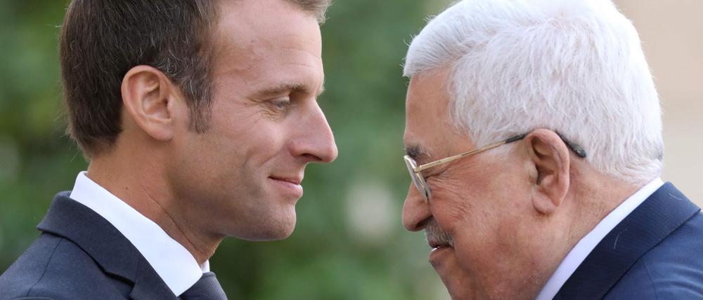 Der französische Präsident Emmanuel Macron will Palästina als Staat anerkennen und hat dazu einen Brief an den Palästinenserpräsidenten Mahmud Abbas veröffentlicht.