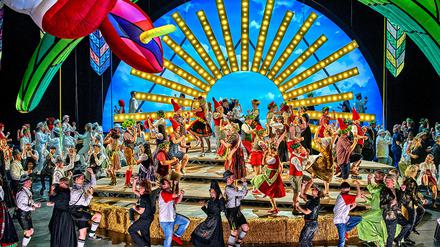 It’s showtime: Szenen aus der Premiere „Die Meistersinger von Nürnberg“ bei den Bayreuther Festspielen.