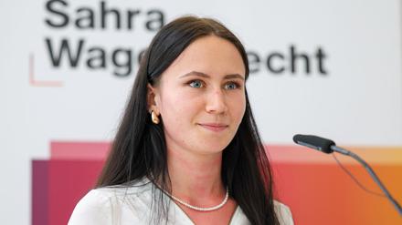 Anastasia Wirsing ist frischgewählte Bundesvorsitzende des BSW-Jugendbündnisses.
