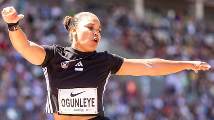 Kugelstoß-Olympiasiegerin Yemisi Ogunleye startet am Sonntag beim Berliner Istaf.